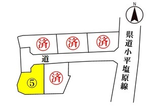 イラスト：浅原分譲地区画図