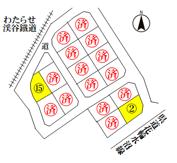 イラスト：東町並分譲地区画図