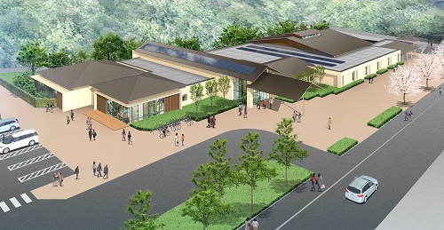 イラスト：みどり市温泉施設イメージ