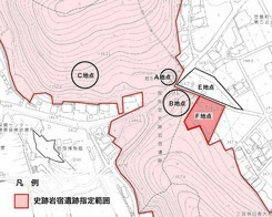 地図：追加指定地と主要な調査地点