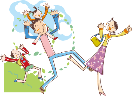イラスト：ぐんま子育て応援インフォメーションイメージ図