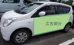 写真:軽自動車の広告部分