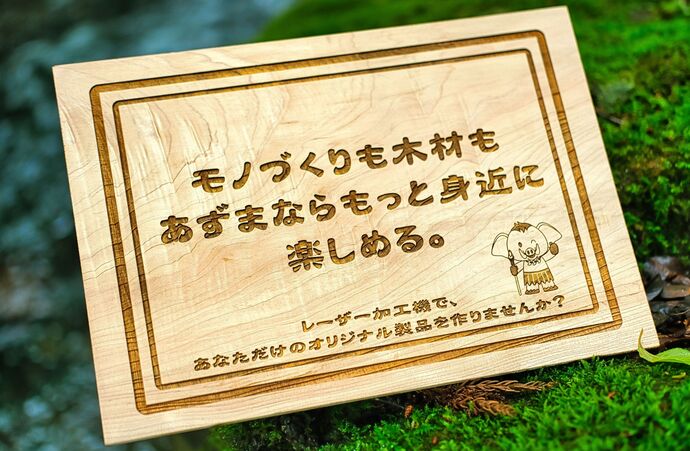 写真：レーザー加工品