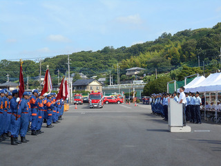 写真：群馬県消防協会桐生広域支部消防ポンプ操法競技大会1