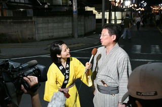 写真：群馬テレビインタビュー