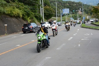 写真：みどり市交通安全二輪車パレード