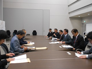 写真：渡良瀬川流域砂防工事期成同盟会の要望活動