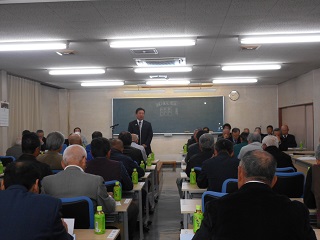 写真：平成30年岡登堰土地改良区臨時総代会