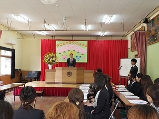 写真：赤城保育園保護者会総会、二葉保育園保護者会定期総会