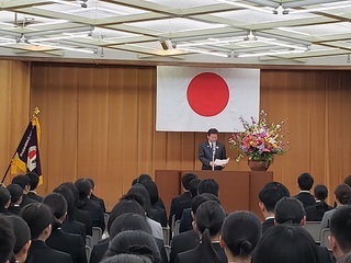 写真：桐生高等看護学院入学式