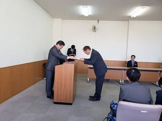 写真：みどり市農業委員会委員辞令交付式