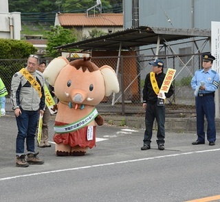写真：みどり市交通安全二輪車パレード