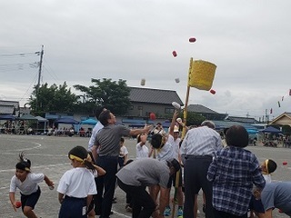 写真：みどり市内小学校運動会