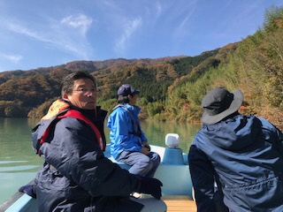写真：草木湖ダム湖面点検
