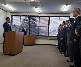 写真：市長訓示