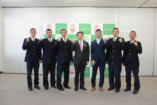 写真：桐生第一高校野球部表敬訪問