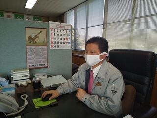 写真：みどり市独自でマスク作成