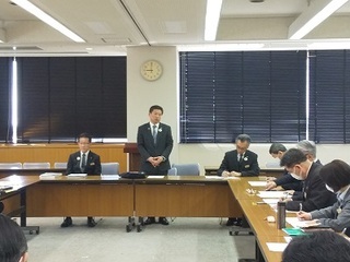 写真：新型コロナウイルス感染症対策本部会議