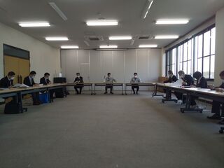 写真：新型コロナウイルス感染症対策本部会議