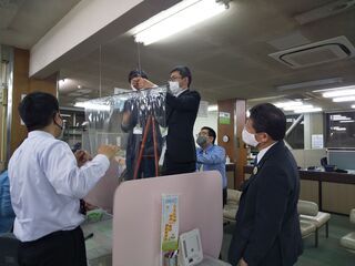 写真：コロナウイルス感染症予防対策
