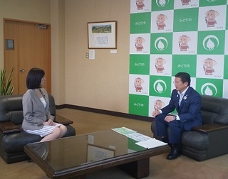 写真：群馬テレビ・インタビュー
