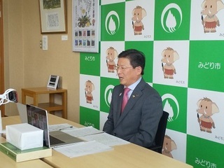 写真：市長訓示