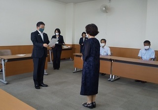 写真：民生委員児童委員委嘱状交付式