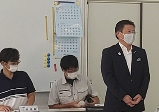 写真：藪塚大地土地改良区新旧役員顔合わせ会