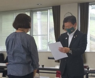 写真：みどり市健康づくり推進協議会委員委嘱式