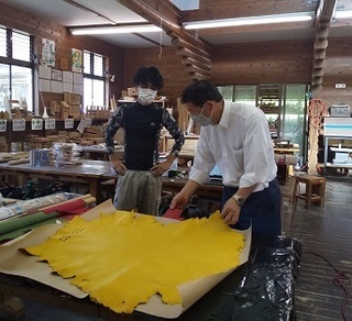 写真：地域おこし協力隊(原田隊員)激励その（3）