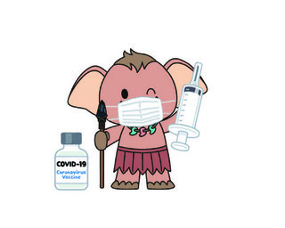 イラスト：みどり市・ワクチン接種状況について