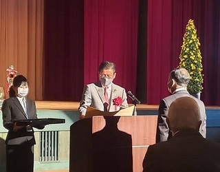 写真：第64回関東菊花大会表彰式