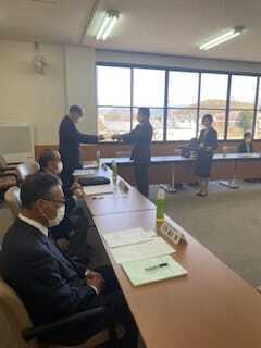写真：温泉施設整備審議会委員辞令交付