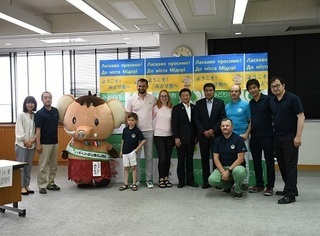 写真：みどり市ろう者協会の吹野さんがEテレに出演