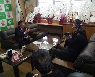 写真：上毛新聞社の取材を受けました