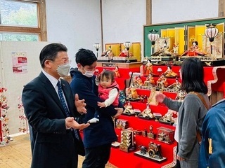 写真：花輪宿ひな人形展
