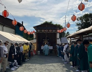 写真：大間々祇園祭の神事が執り行われました