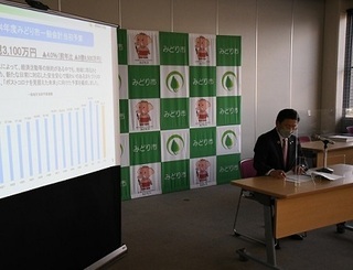 写真：第6回みどり市定例記者会見Part2（令和4年度当初予算）