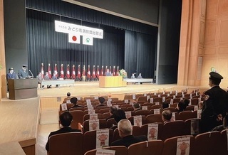 写真：令和5年みどり市消防団出初式
