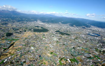 写真：みどり市航空写真