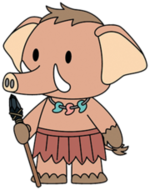イラスト：みどり市マスコットキャラクターみどモス