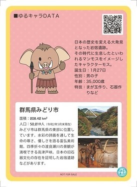写真:みどモス「ゆるキャラトレカ」裏面