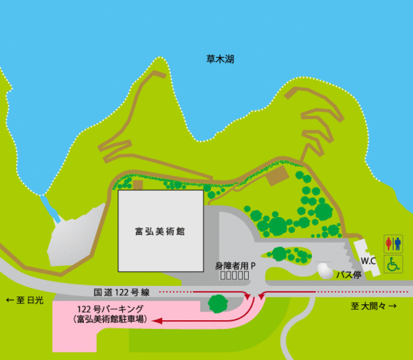 イラスト：普通車駐車場案内図