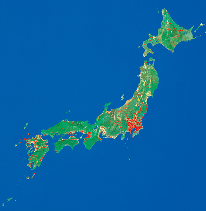 地図:全国の岩宿時代遺跡の広がりの図