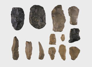 写真：岩宿1石器文化（約3万年前）の石器