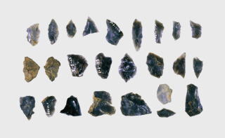 写真：岩宿2石器文化（約2万年前）の石器