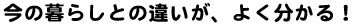 今の暮らしとの違いがよく分かる
