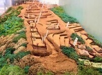 写真：高津戸城の模型