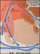 地図；10万年前から5万年前までのおおまま