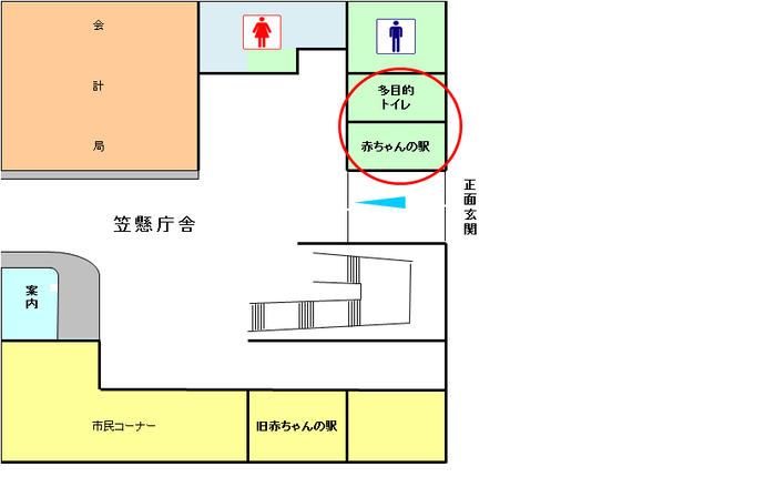 イラスト：付近の平面図